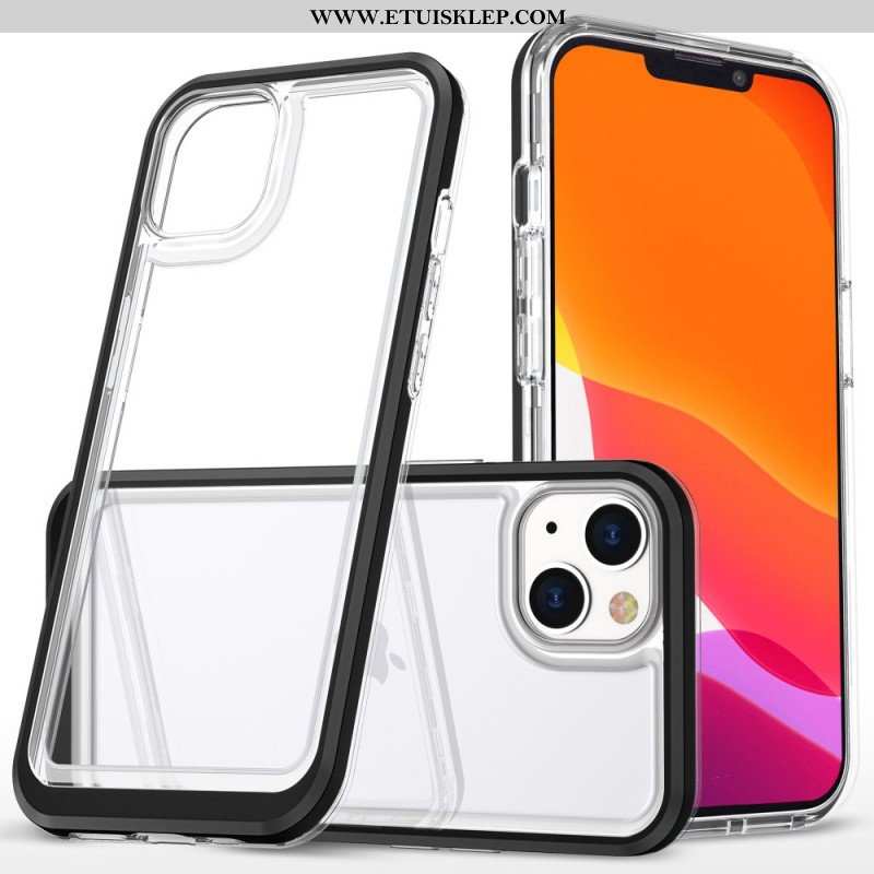 Etui do iPhone 14 Krawędzie W Kolorze Kryształu